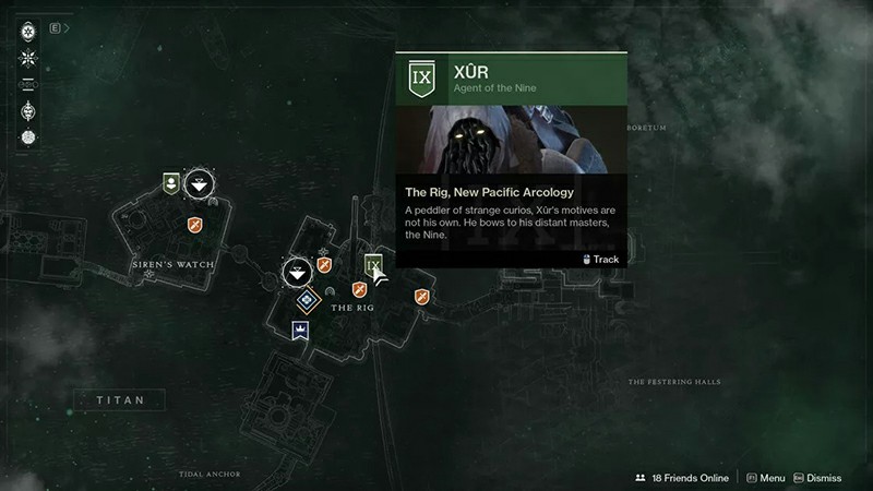 Destiny 2: Xur location and items, July 12-15