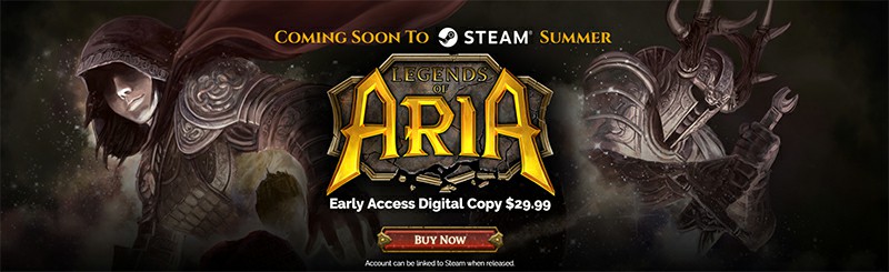 Legends of Aria Steam Early Access Launch Date – August 6, 2019