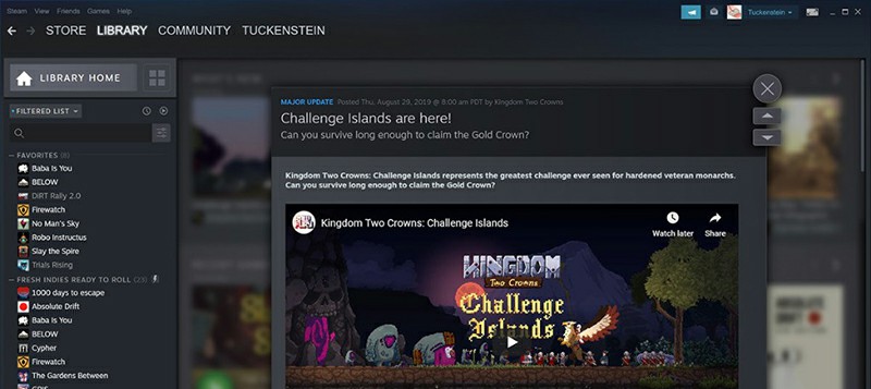 Steam Library and Events overhauls coming on September 17th