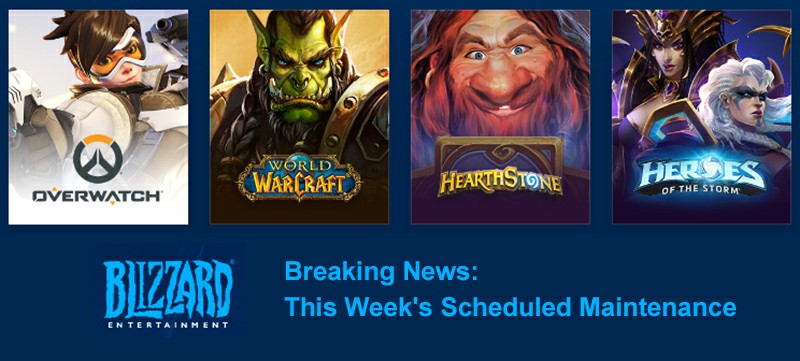 Blizzard Breaking News: This Week's Scheduled Maintenance