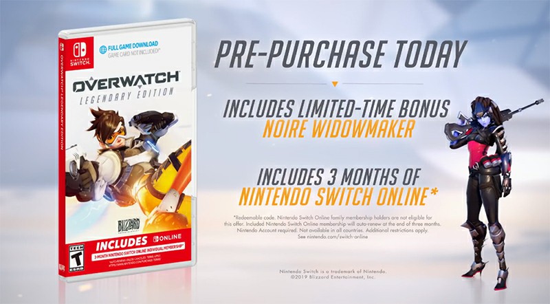 Overwatch is officially coming to Nintendo Switch in October, pre-order Overwatch: Legendary Edition for $40 on the Nintendo eShop
