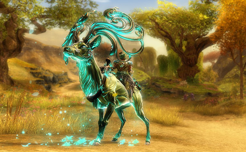 Guild Wars 2 Mount Up For Grothmar Valley With The Primal Spirit Jackal Skin